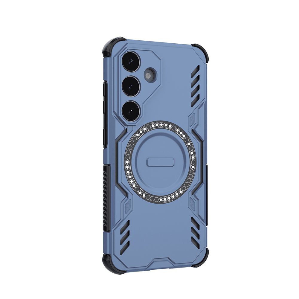 MagSafe Case for Samsung Galaxy S25 FE, Techsuit, ArmorMag, Blue