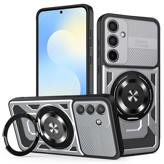 Hülle für Samsung Galaxy S25 FE, Techsuit, RuggedCam, Grau
