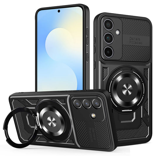 Hülle für Samsung Galaxy S25 FE, Techsuit, RuggedCam, Schwarz