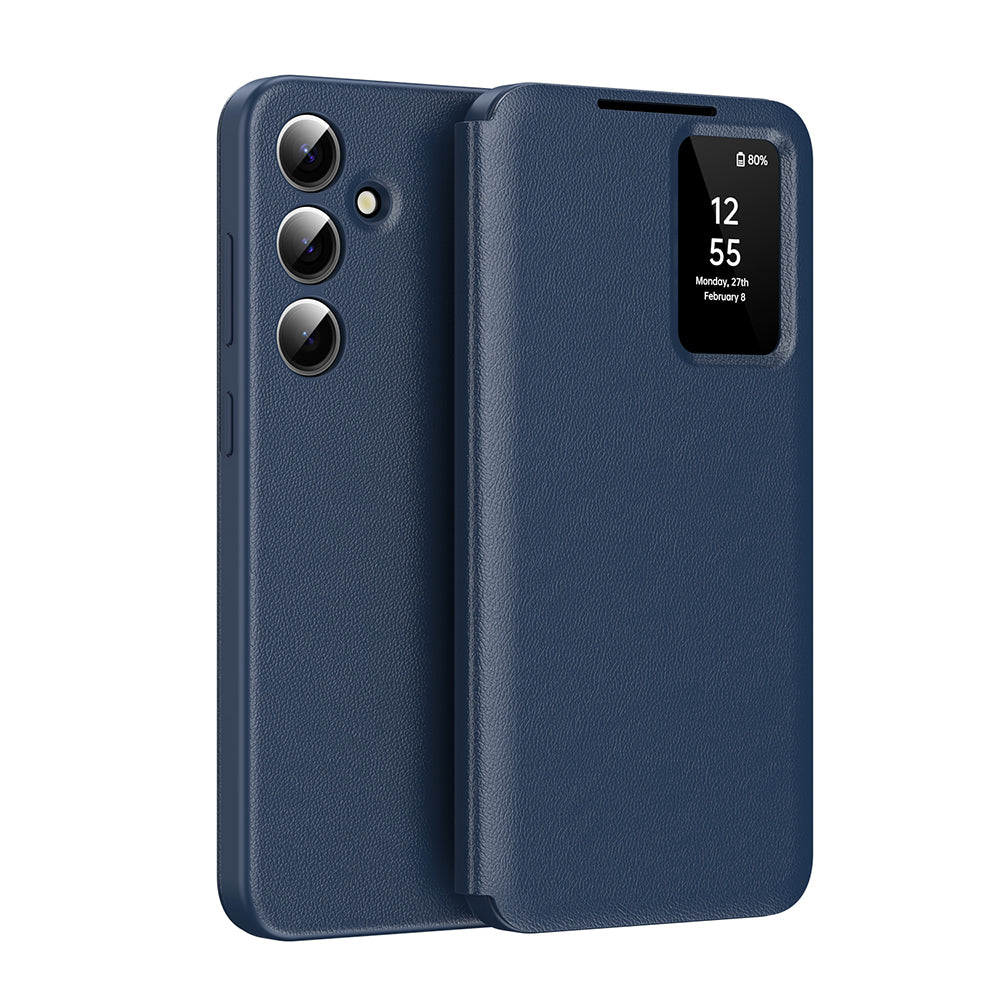 Coque pour Samsung Galaxy S25 FE, Techsuit, SmartView, Bleue