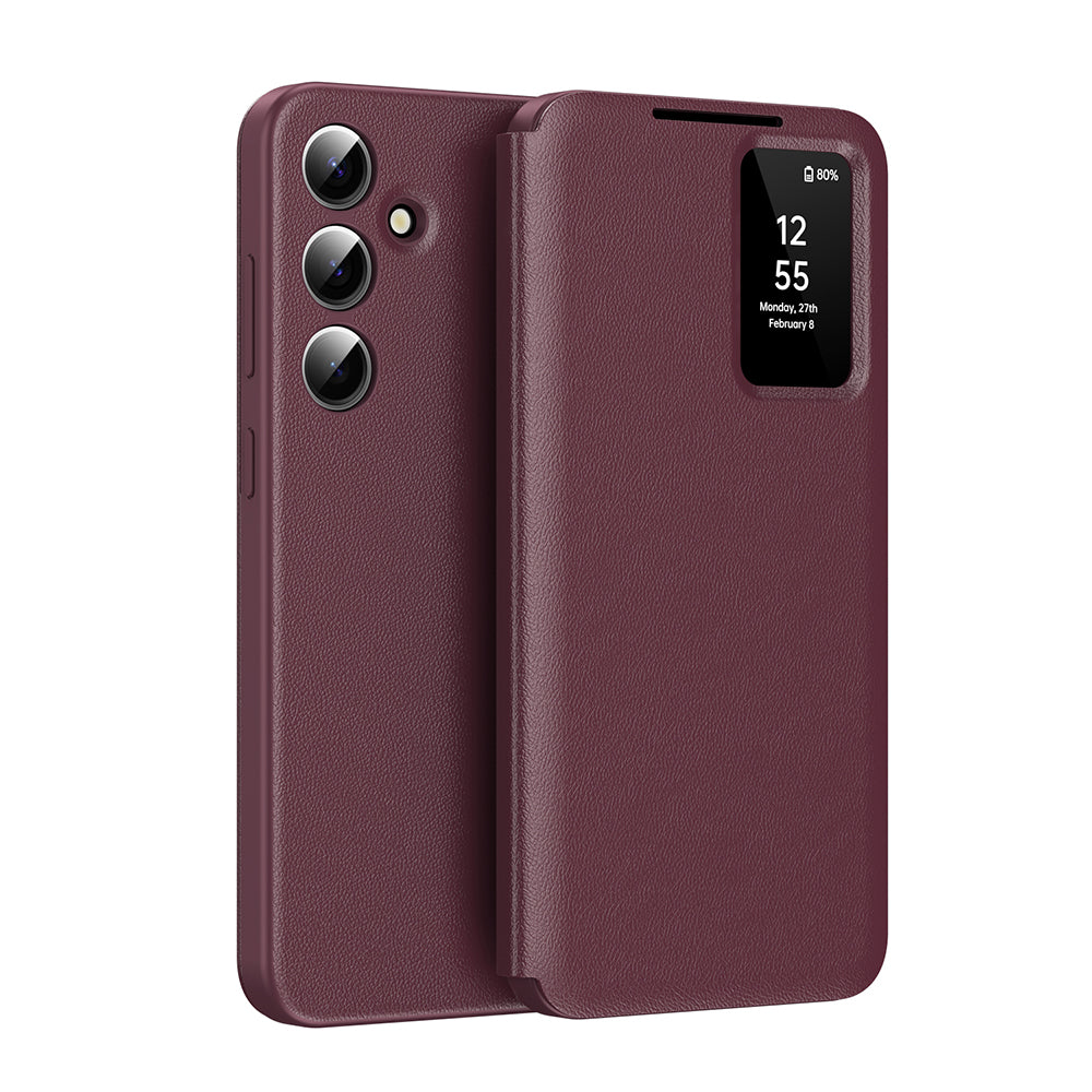 Coque pour Samsung Galaxy S25 FE, Techsuit, SmartView, Rouge