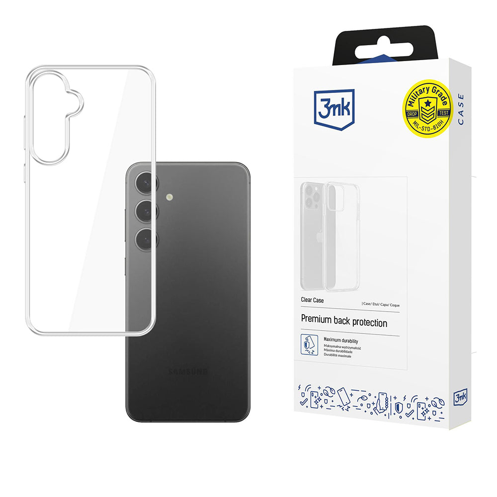 Coque pour Samsung Galaxy S25+ S936, 3MK, Claire, Transparente