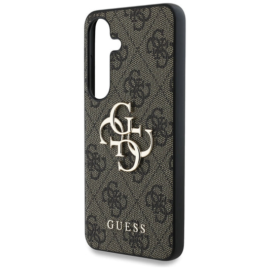 Étui pour Samsung Galaxy S25+ S936, Guess, 4G Big Logo, Marron