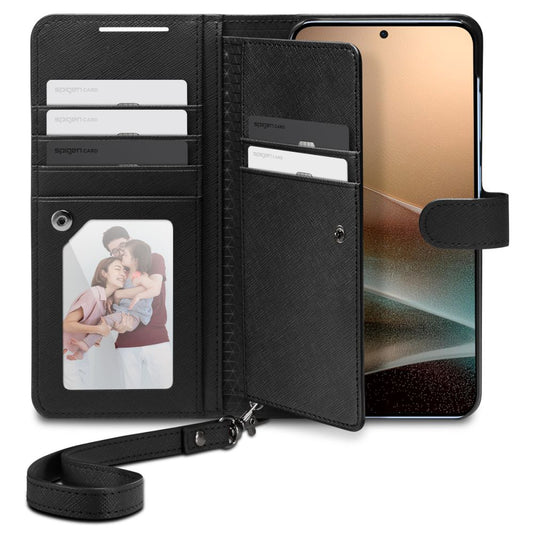 Hülle für Samsung Galaxy S25+ S936, Spigen, Wallet S, Schwarz ACS09125