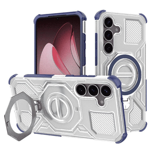 Coque pour Samsung Galaxy S25+ S936, Techsuit, Carbon Shield Pro, Bleue