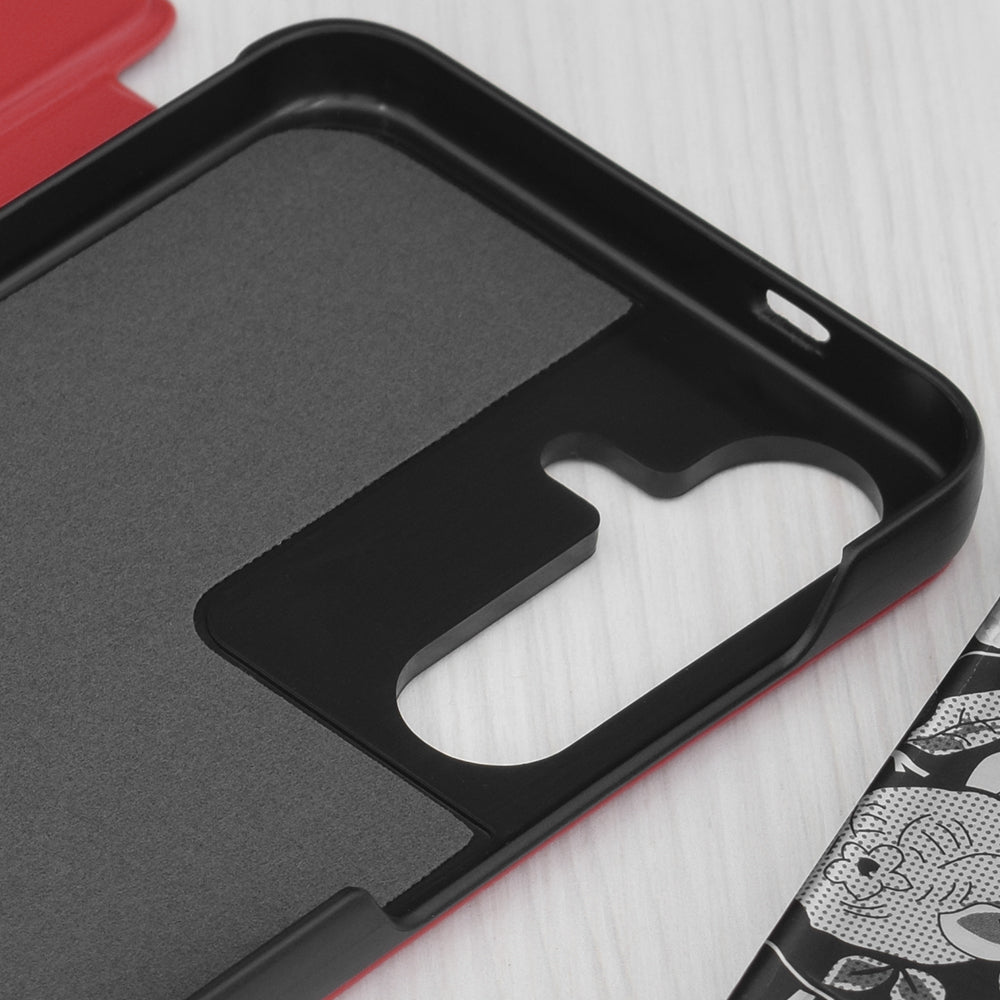Hülle für Samsung Galaxy S25+ S936, Techsuit, eFold, Rot