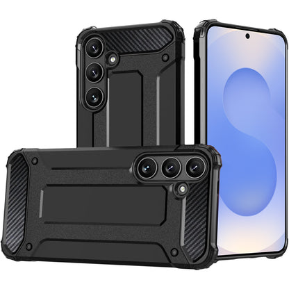 Hülle für Samsung Galaxy S25+ S936, Techsuit, Hybrid Armor, Schwarz