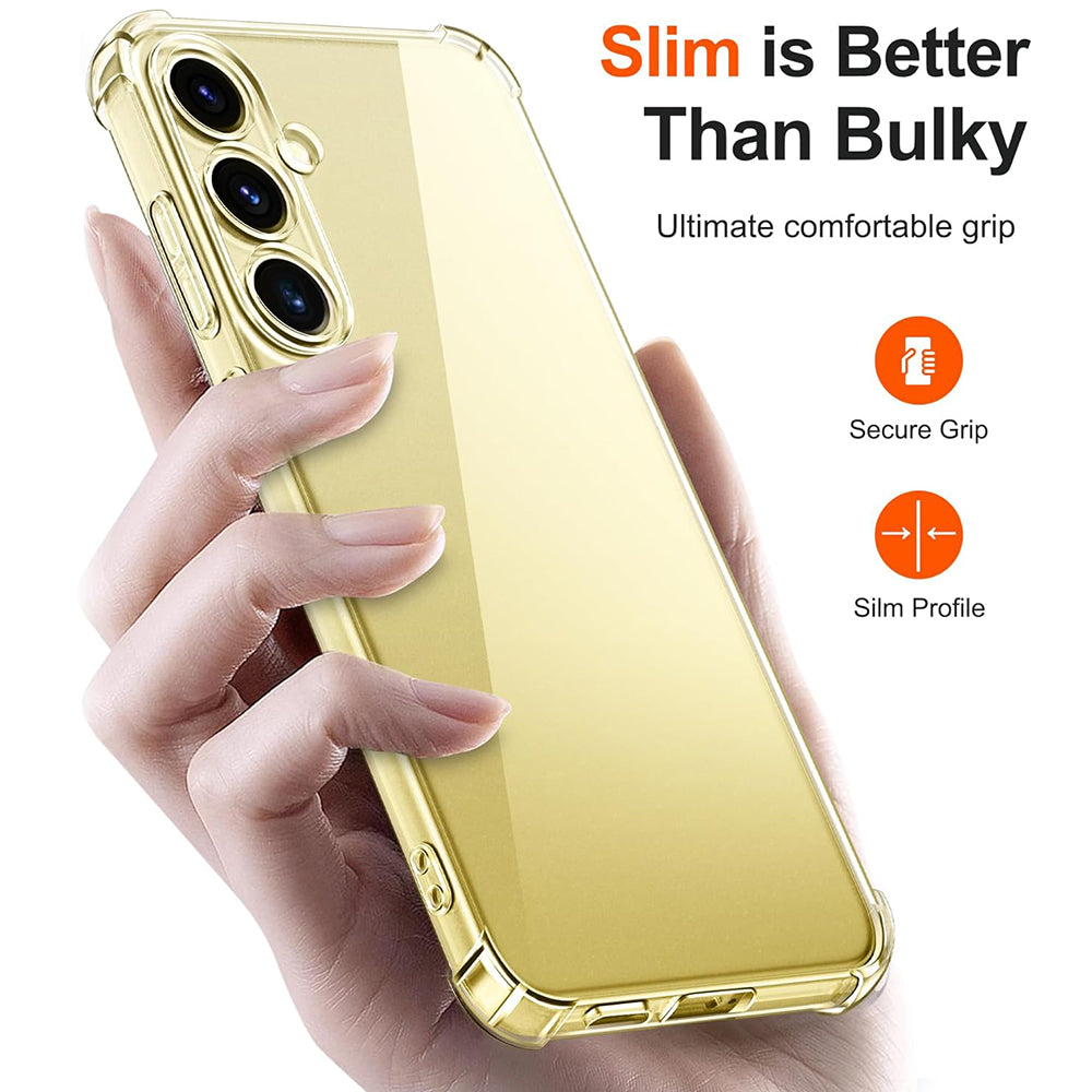 Case for Samsung Galaxy S25+ S936, Techsuit, Shockproof Clear, Transparent