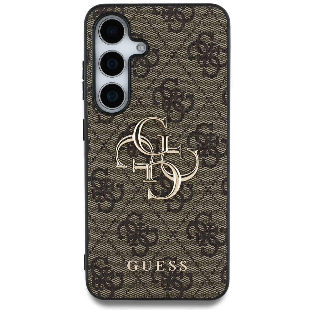 Étui pour Samsung Galaxy S25 S931, Guess, 4G Big Logo, Marron