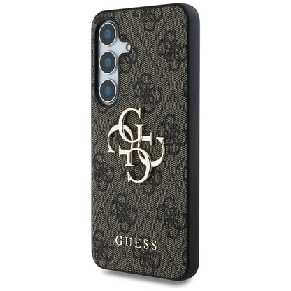 Étui pour Samsung Galaxy S25 S931, Guess, 4G Big Logo, Marron