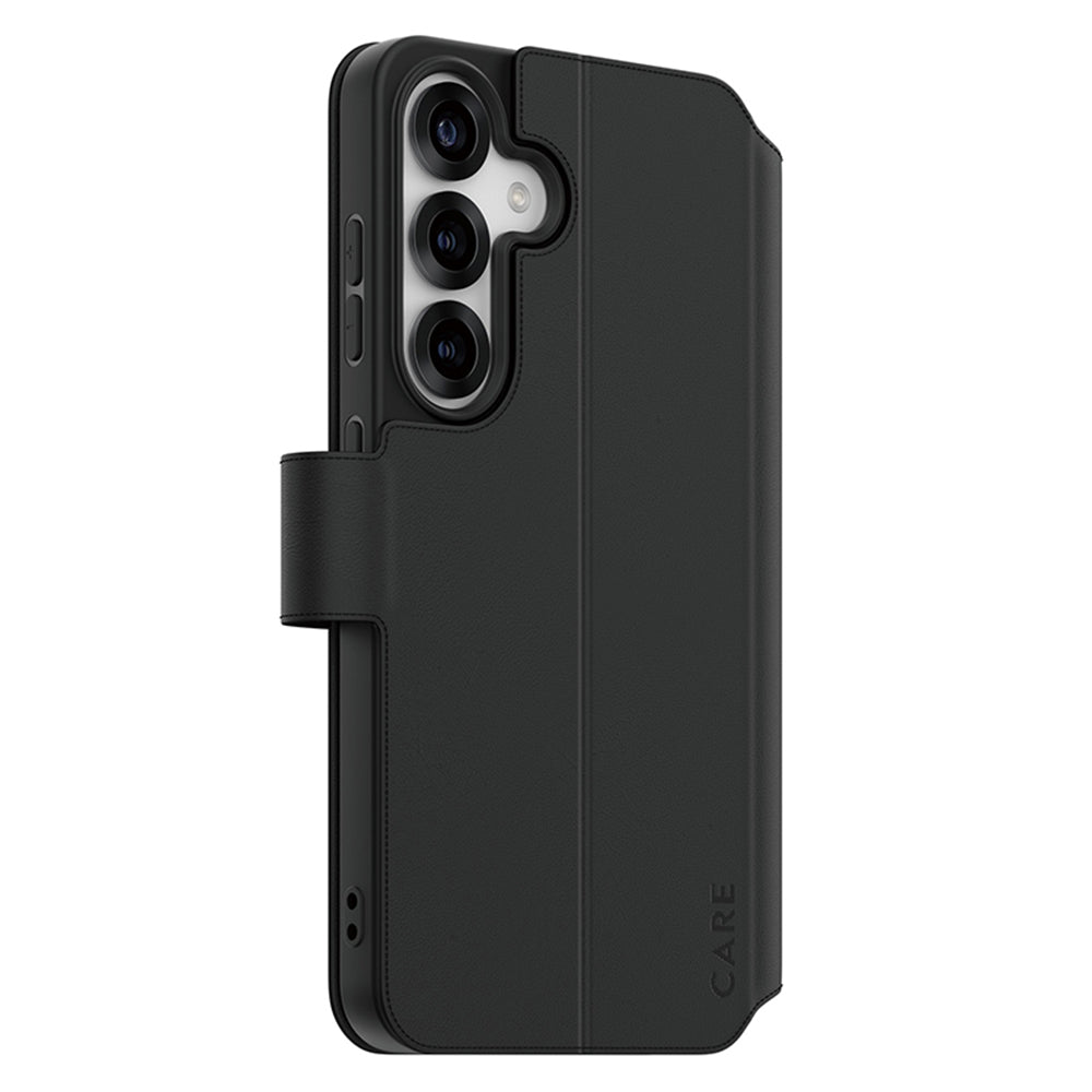 Étui pour Samsung Galaxy S25 S931, PanzerGlass, avec fonction support et portefeuille, Noir