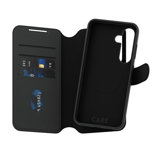 Hülle für Samsung Galaxy S25 S931, PanzerGlass, Care Feature Tango Two-in-One, Schwarz