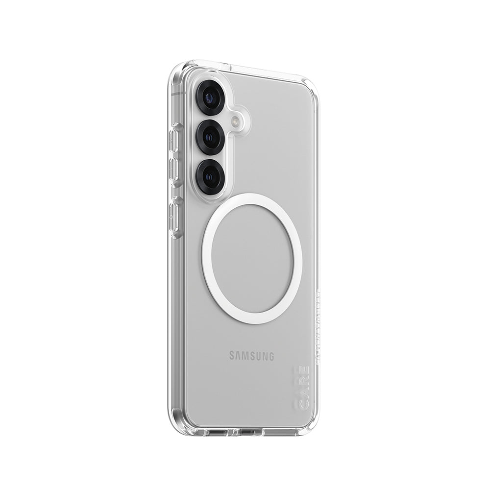 Étui pour Samsung Galaxy S25 S931, PanzerGlass, Care Urban Combat, Transparent Blanc