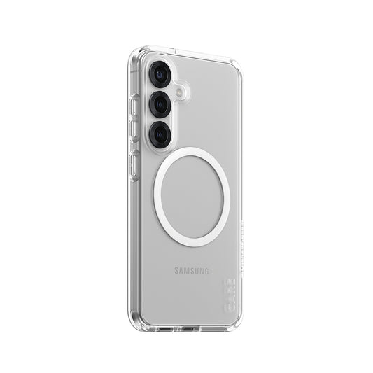 Étui pour Samsung Galaxy S25 S931, PanzerGlass, Care Urban Combat, Transparent Blanc