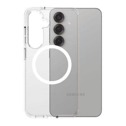 Étui pour Samsung Galaxy S25 S931, PanzerGlass, Care Urban Combat, Transparent Blanc