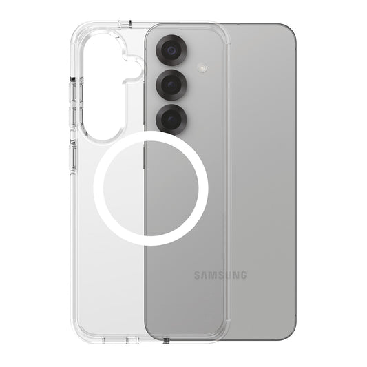 Étui pour Samsung Galaxy S25 S931, PanzerGlass, Care Urban Combat, Transparent Blanc