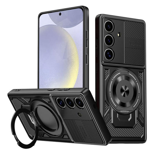 Coque pour Samsung Galaxy S25 S931 / S24 S921, Techsuit, RuggedCam, Noire