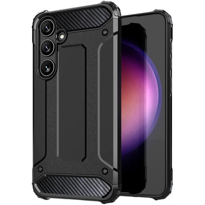 Hülle für Samsung Galaxy S25 S931, Techsuit, Hybrid Armor, Schwarz