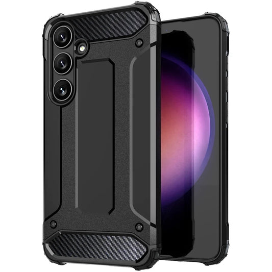 Hülle für Samsung Galaxy S25 S931, Techsuit, Hybrid Armor, Schwarz