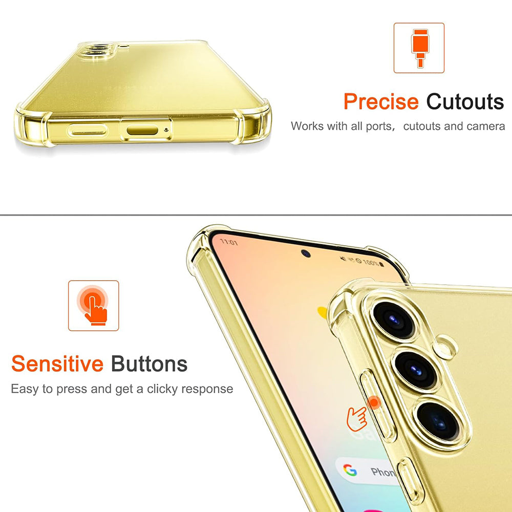 Coque pour Samsung Galaxy S25 S931, Techsuit, Anti-choc Claire, Transparente