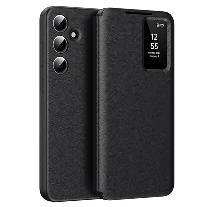 Coque pour Samsung Galaxy S25 S931, Techsuit, SmartView, Noire