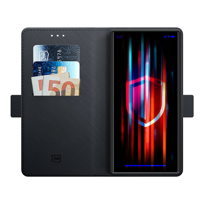 Hülle für Samsung Galaxy S25 Ultra S938, 3MK, Wallet, Schwarz