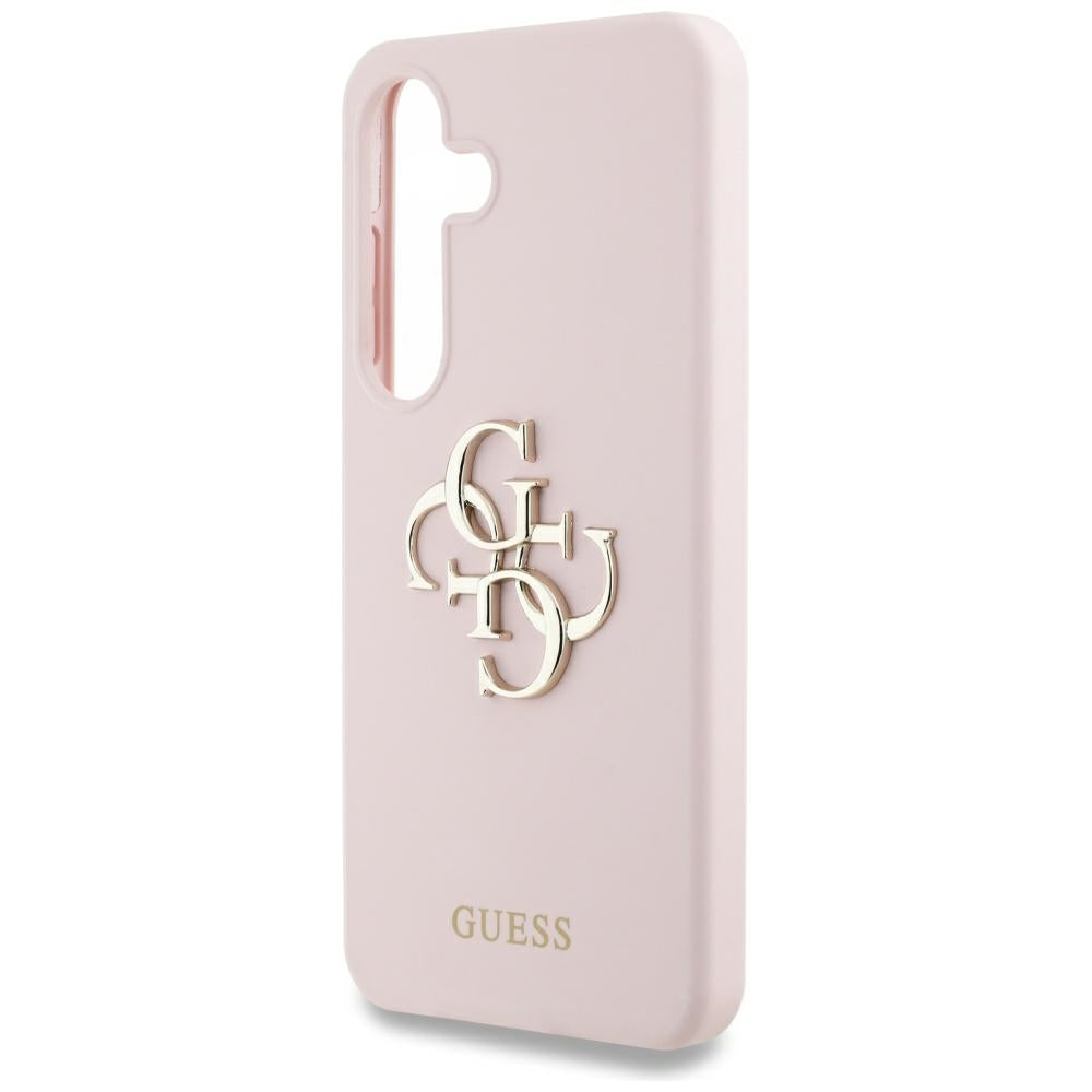 Étui pour Samsung Galaxy S25 Ultra S938, Guess, 4G Grained Big and Classic Logo, Rose