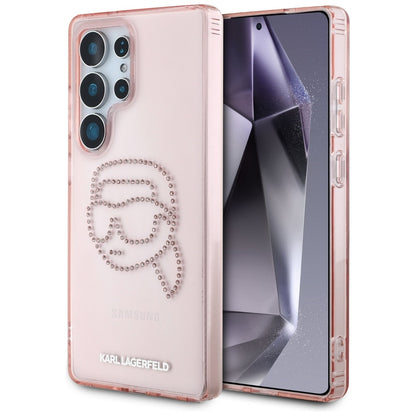Hülle für Samsung Galaxy S25 Ultra S938, Karl Lagerfeld, IML Luxury Karl's Head, Rosa