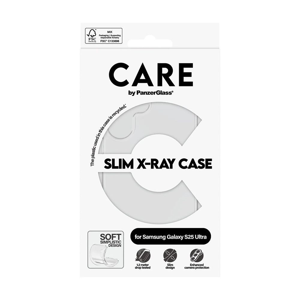 Étui pour Samsung Galaxy S25 Ultra S938, PanzerGlass, Care Fashionable, Transparent