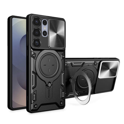 Hülle für Samsung Galaxy S25 Ultra S938, Techsuit, CamGuard Pro, Schwarz