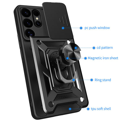Coque pour Samsung Galaxy S25 Ultra S938, Techsuit, CamShield, Bleue