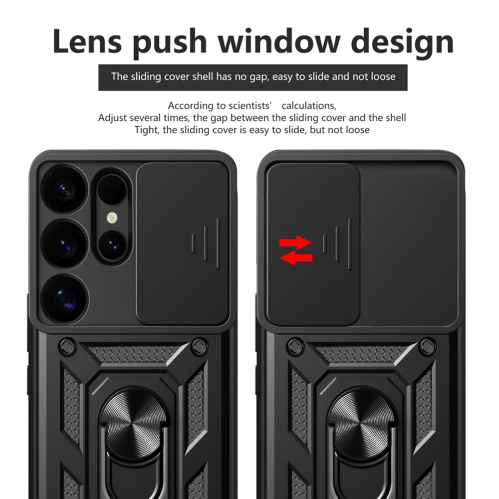 Coque pour Samsung Galaxy S25 Ultra S938, Techsuit, CamShield, Noire