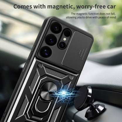 Coque pour Samsung Galaxy S25 Ultra S938, Techsuit, CamShield, Noire