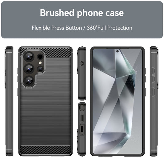 Hülle für Samsung Galaxy S25 Ultra S938, Techsuit, Carbon, Blau