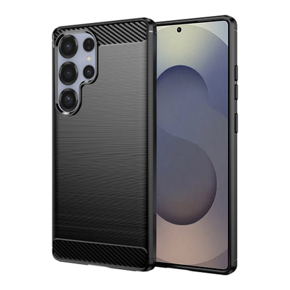 Hülle für Samsung Galaxy S25 Ultra S938, Techsuit, Carbon, Schwarz