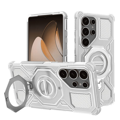 Coque pour Samsung Galaxy S25 Ultra S938, Techsuit, Carbon Shield Pro, Blanc