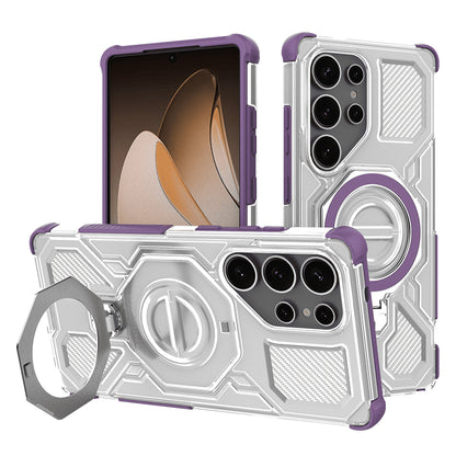Coque pour Samsung Galaxy S25 Ultra S938, Techsuit, Carbon Shield Pro, Violet