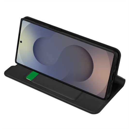 Hülle für Samsung Galaxy S25 Ultra S938, Techsuit, Magskin Book, Schwarz