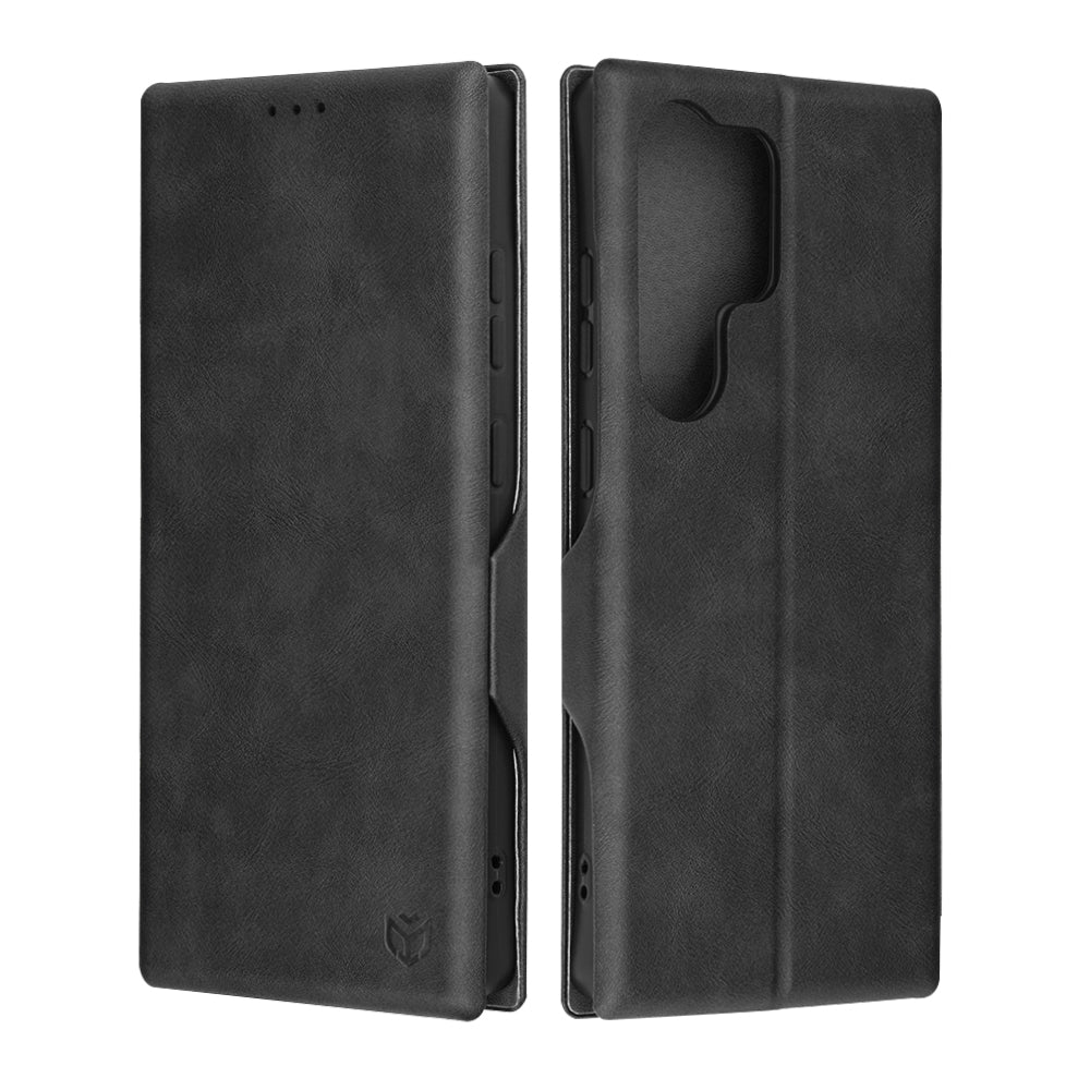 Hülle für Samsung Galaxy S25 Ultra S938, Techsuit, Safe Wallet Plus, Schwarz