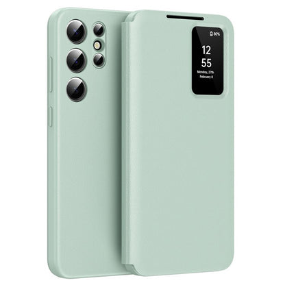 Hülle für Samsung Galaxy S25 Ultra S938, Techsuit, SmartView, Grün