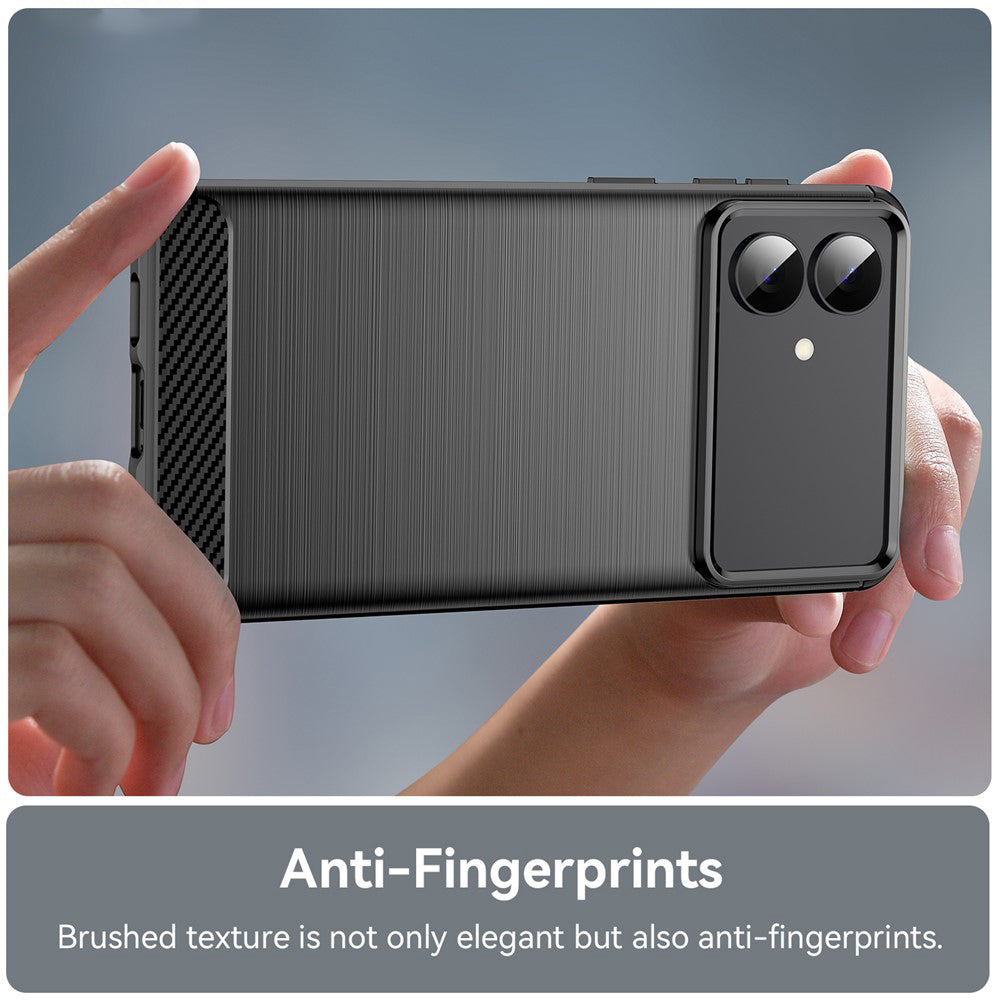 Étui pour Samsung Galaxy S26 Edge, Techsuit, Carbone, Noir