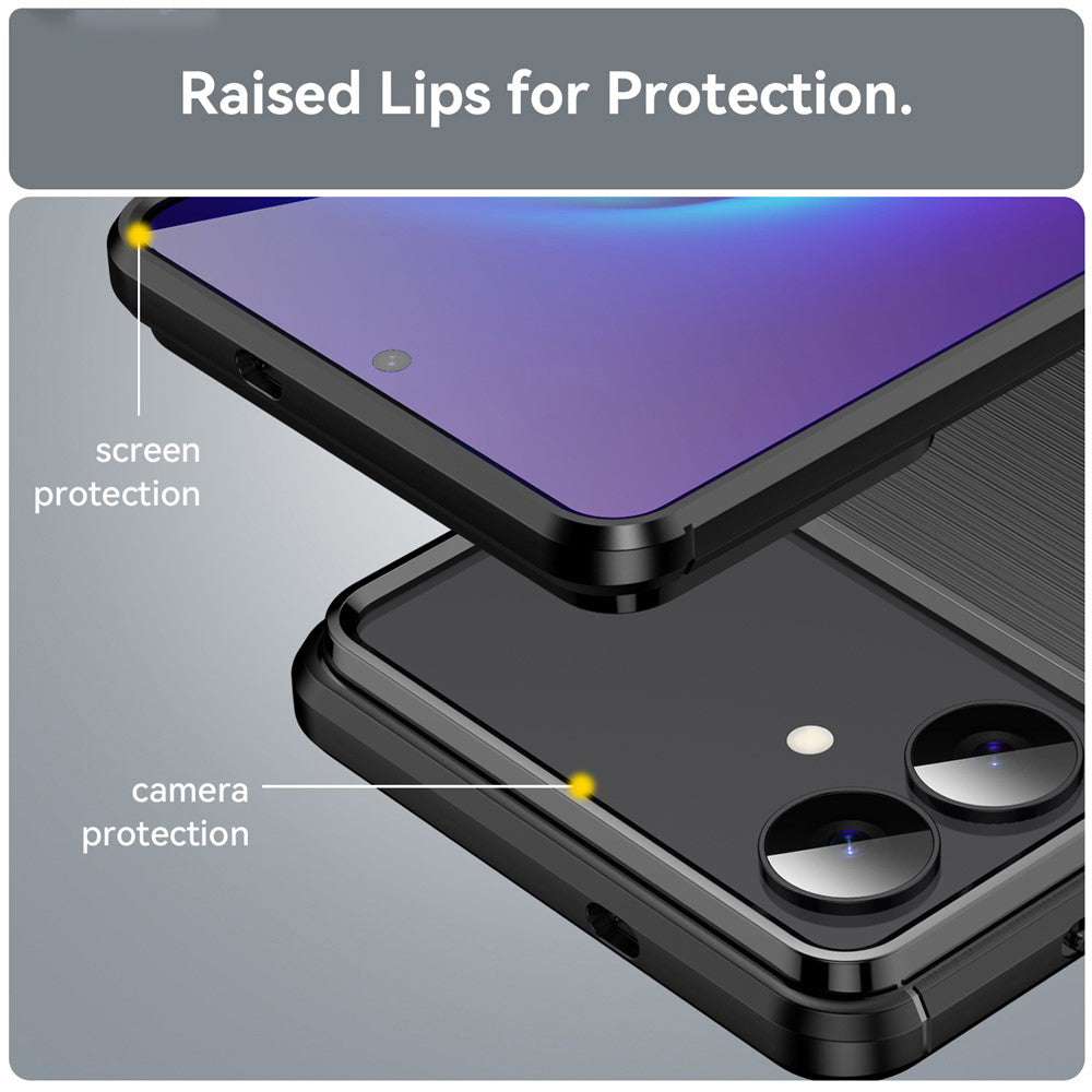 Étui pour Samsung Galaxy S26 Edge, Techsuit, Carbone, Noir