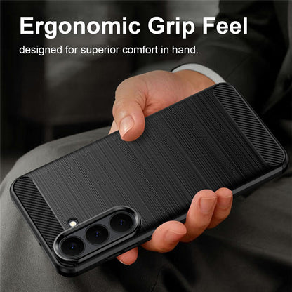 Coque pour Samsung Galaxy S26 FE / S25 FE, Techsuit, Carbone, Noire