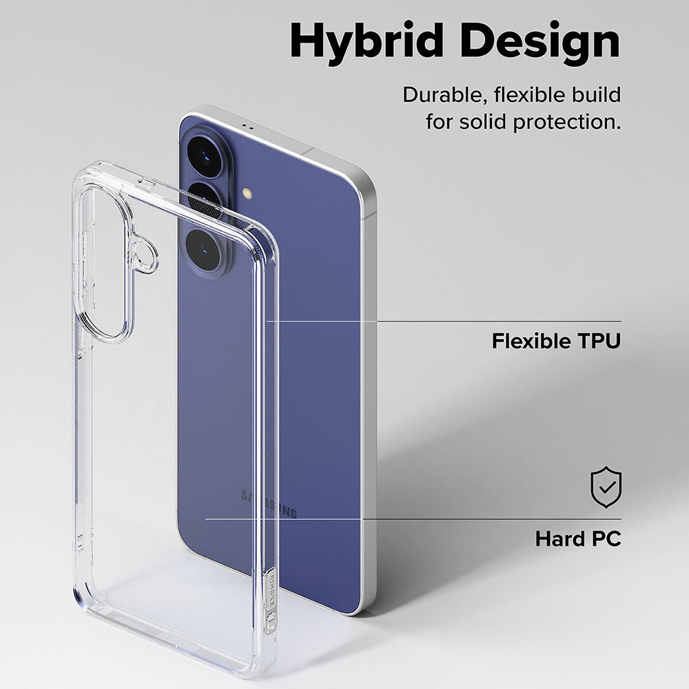 Coque pour Samsung Galaxy S26 FE S741, Ringke, Fusion, Transparente
