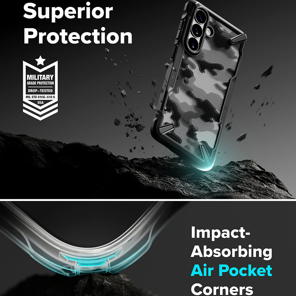 Étui pour Samsung Galaxy S26 Plus, Ringke, Fusion X, Camouflage