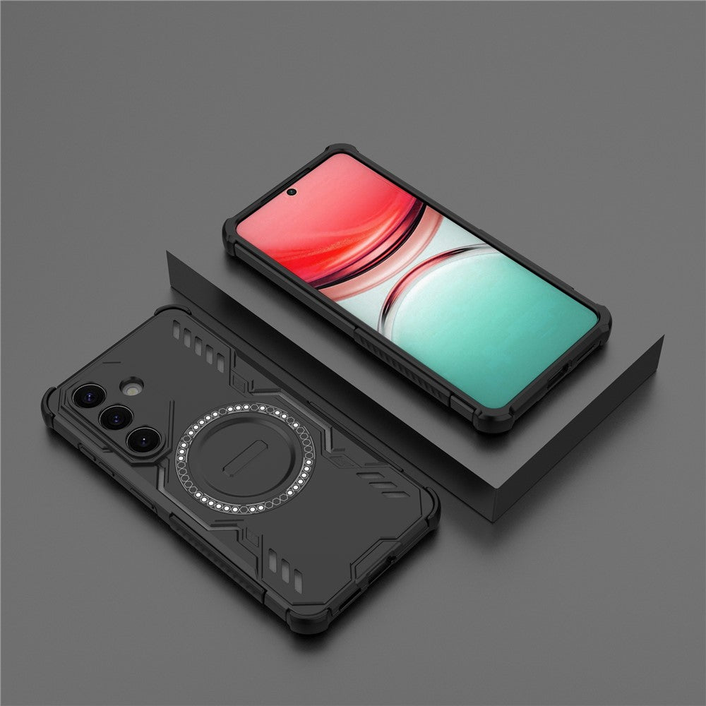 MagSafe-Hülle für Samsung Galaxy S26 Plus S947, Techsuit, ArmorMag, Schwarz