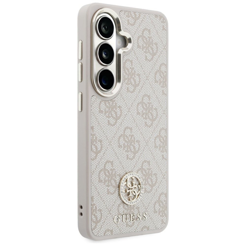 Hülle für Samsung Galaxy S26 S942, GUESS, 4G Big Rhinestone Triangle Strap, Rosa