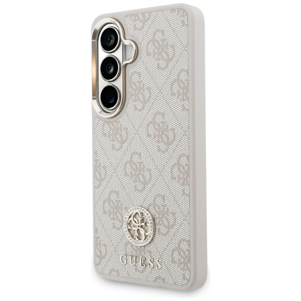 Hülle für Samsung Galaxy S26 S942, GUESS, 4G Big Rhinestone Triangle Strap, Rosa