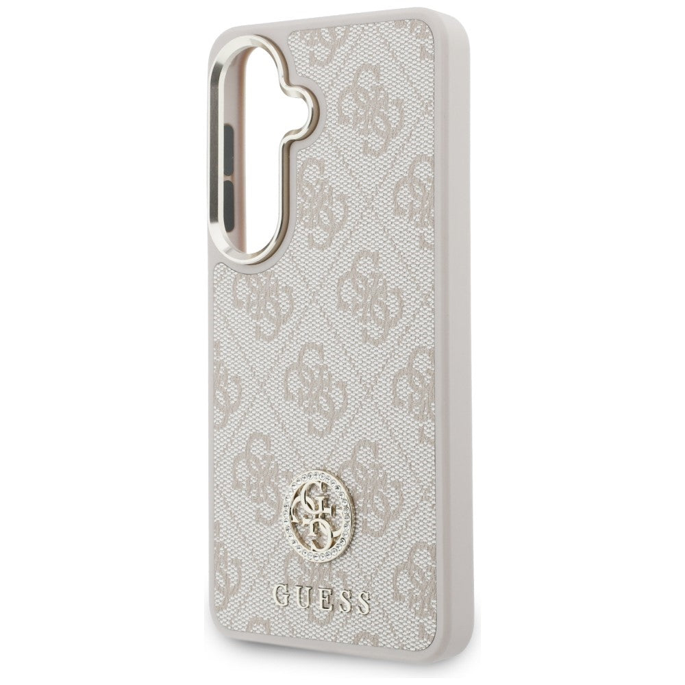 Hülle für Samsung Galaxy S26 S942, GUESS, 4G Big Rhinestone Triangle Strap, Rosa