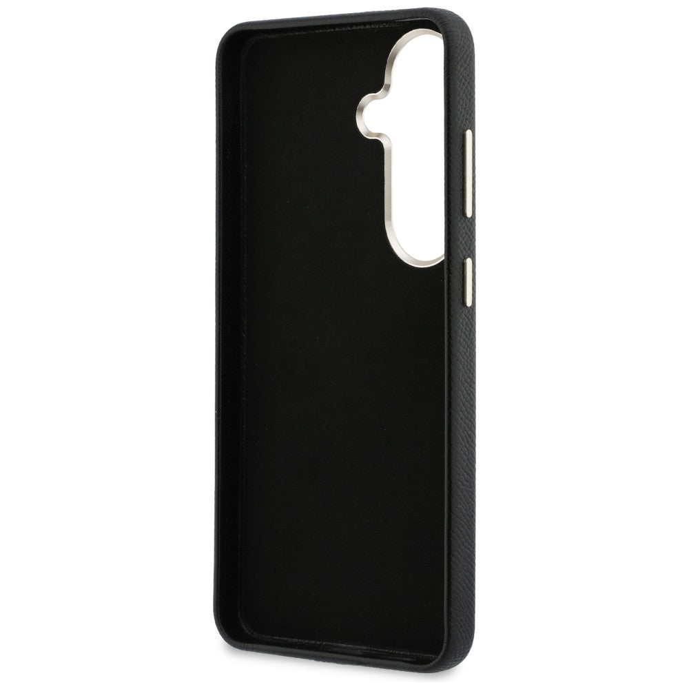 Étui pour Samsung Galaxy S26 S942, Guess, 4G Grained Big and Classic Logo, Noir